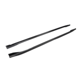 Real Carbon Fiber V-Style Side Skirts For Model 3 2017-2024+