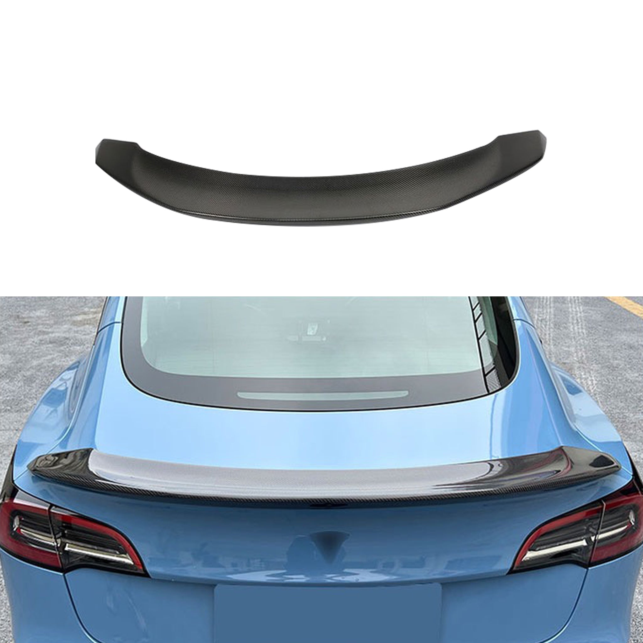 Teego V-Style Carbon Fiber Aero Kit for Tesla Model 3 (2017-2023)