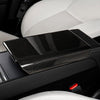 Carbon Fiber Armrest Box Cover installed on Tesla Model 3 Highland