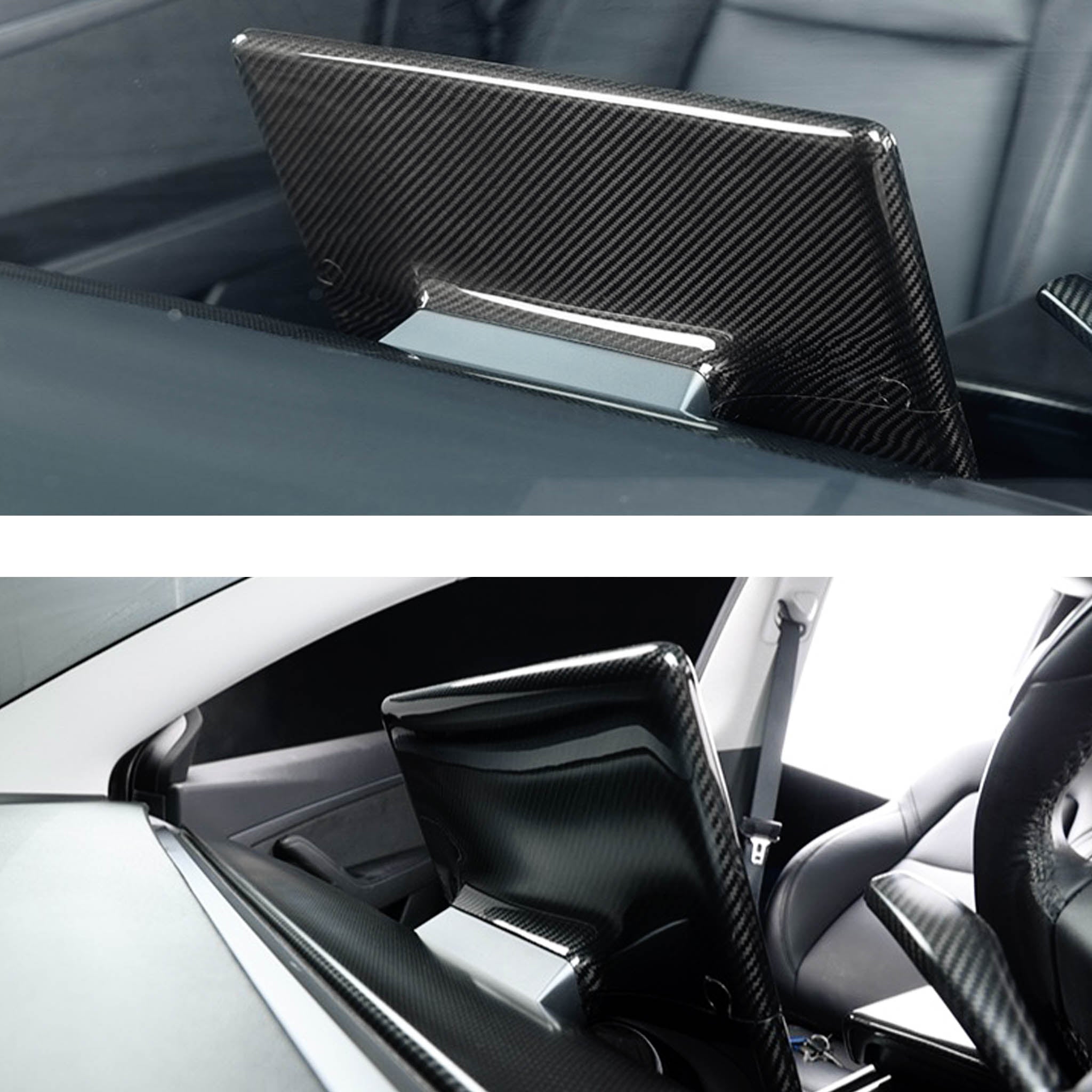 Tesla M3/Y Carbon Fiber Center Control Touchscreen Cover