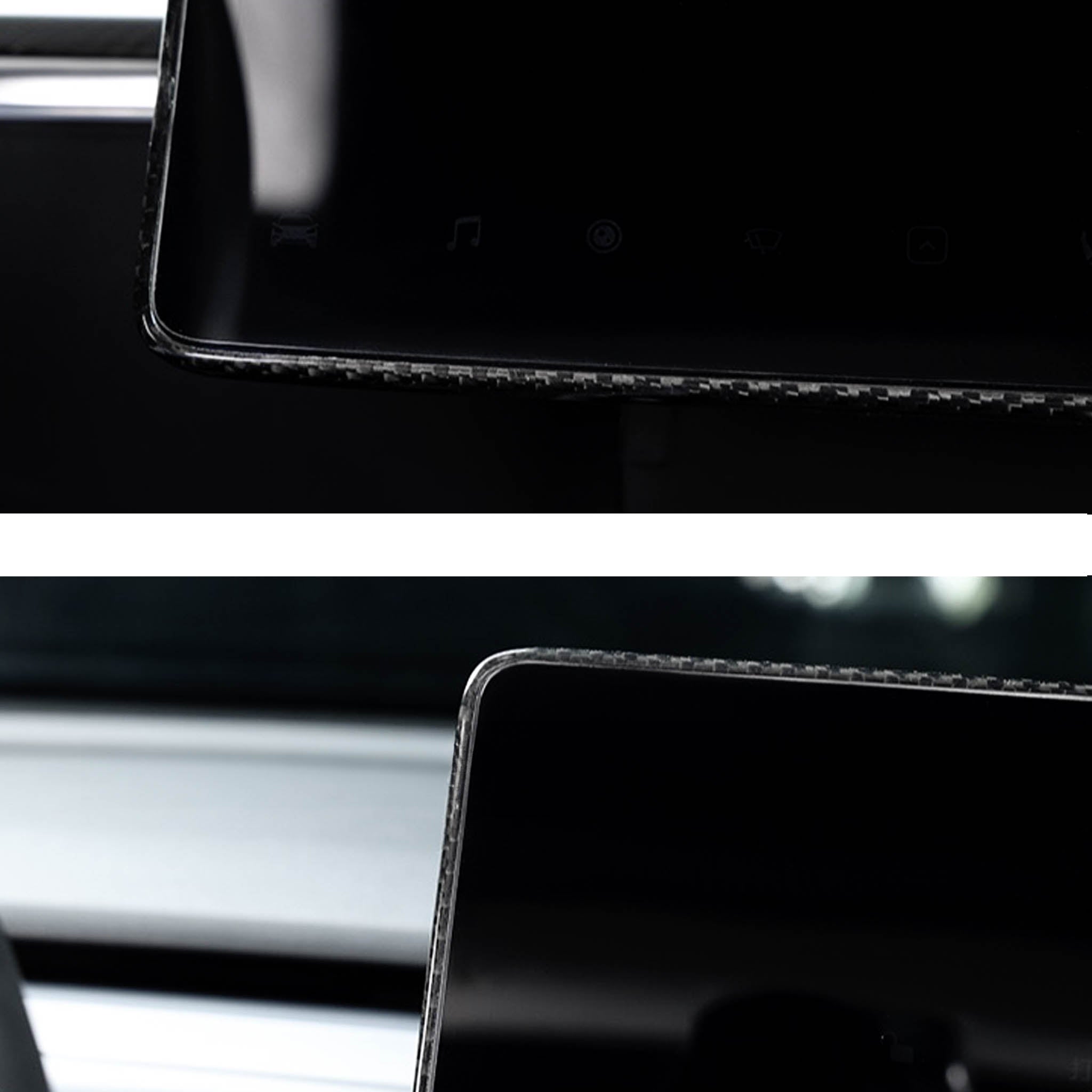 Tesla M3/Y Carbon Fiber Center Control Touchscreen Cover