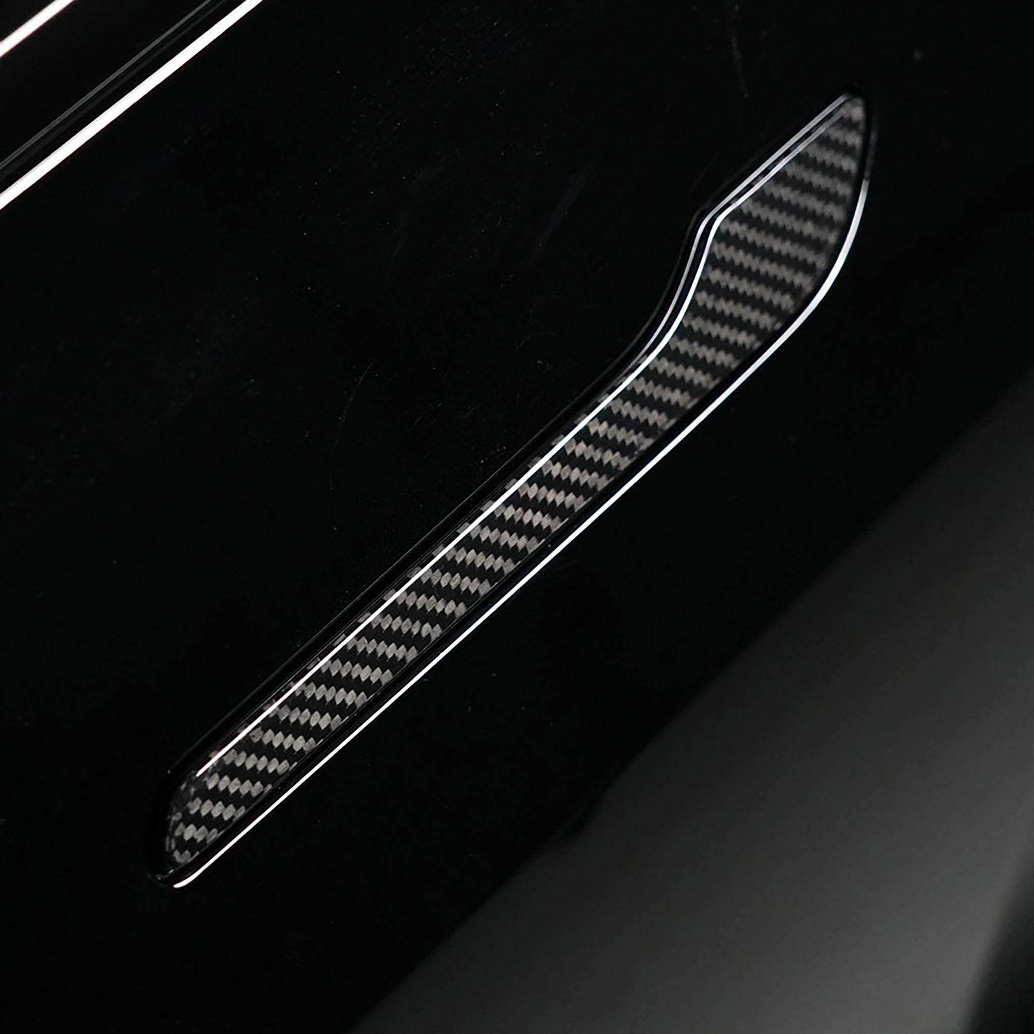 Tesla Model 3/Y Carbon Fiber Door Handle Covers I glossy