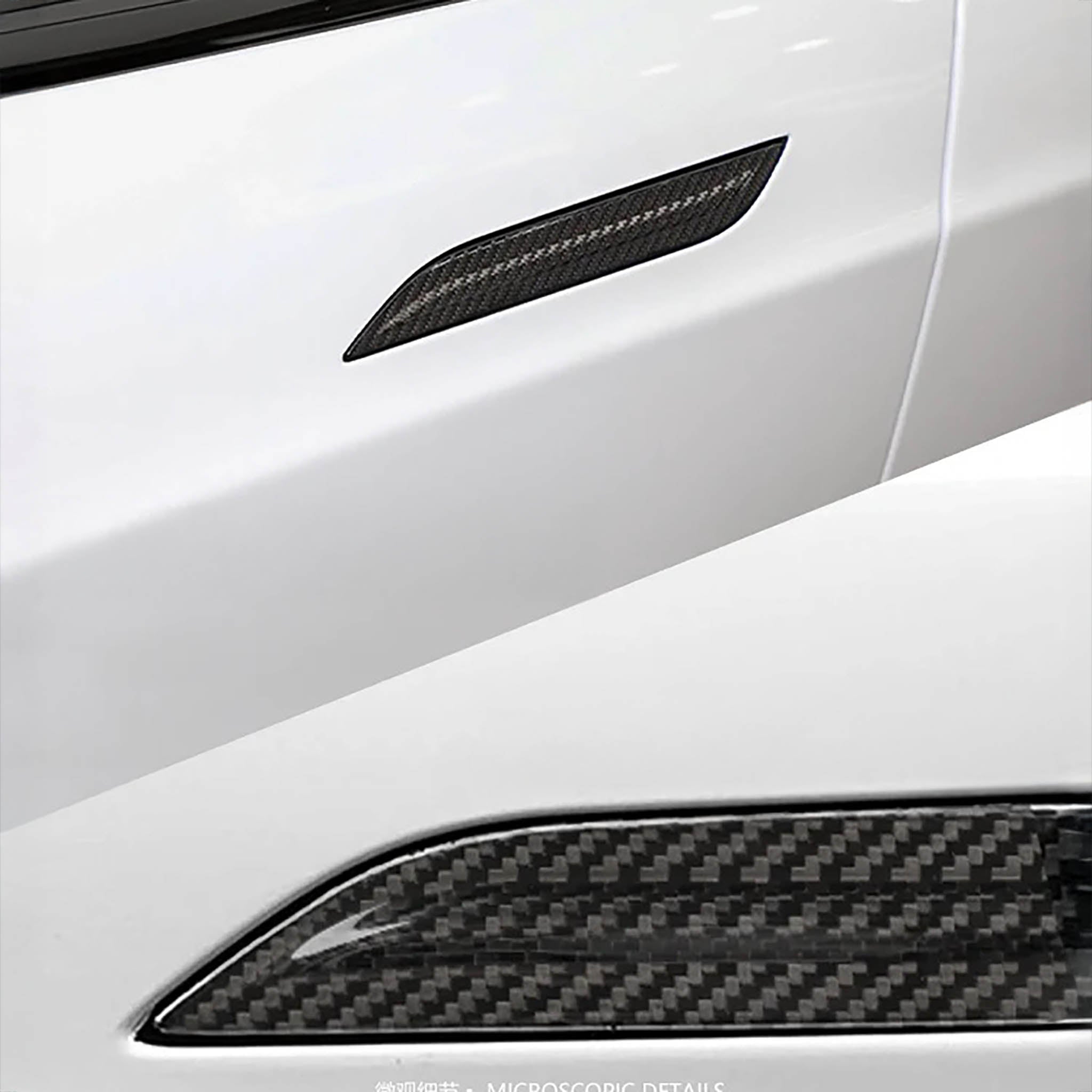 Carbon Fiber Door Handle Covers for Tesla Model S – Sleek, High-End Exterior Upgrade