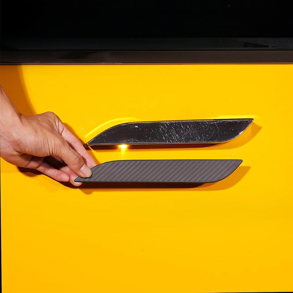 Carbon Fiber Door Handle Covers for Tesla Model S – Sleek, High-End Exterior Upgrade