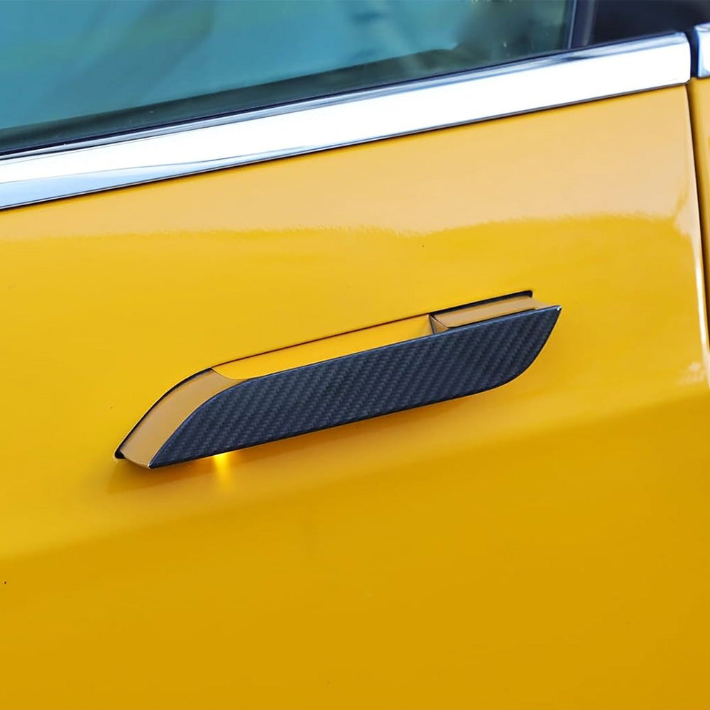 Carbon Fiber Door Handle Covers for Tesla Model S – Sleek, High-End Exterior Upgrade