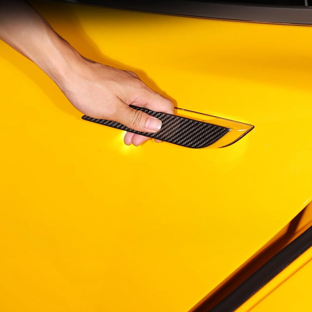 Carbon Fiber Door Handle Covers for Tesla Model S – Sleek, High-End Exterior Upgrade