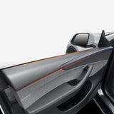 Tessgo Carbon Fiber Door Panel Trim Covers for Model Y Juniper 2026+