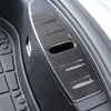 Carbon Fiber Frunk Hood Lock Cover For Tesla Model 3