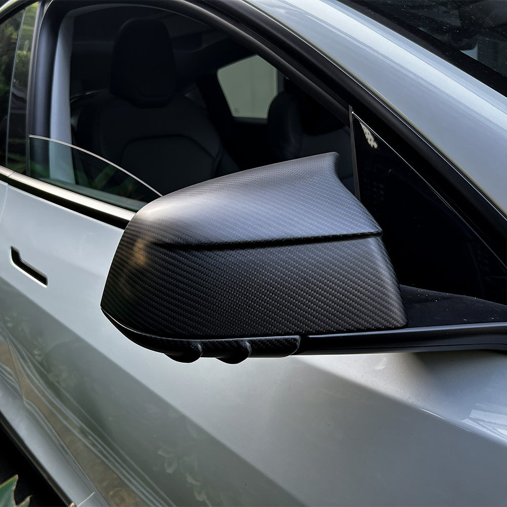 Tesla Model Y Juniper GT-Style Carbon Fiber Mirror Caps
