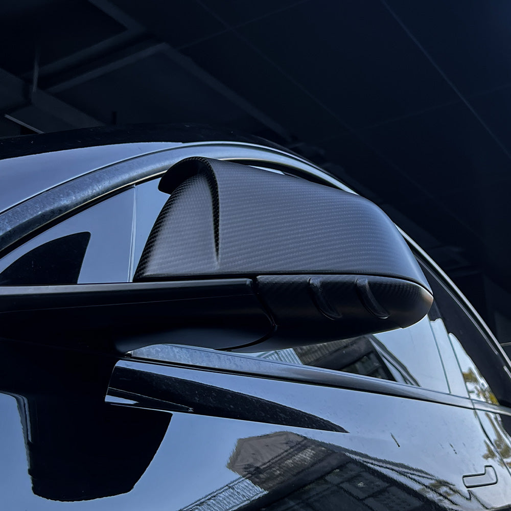 Tesla Model Y GT-Style Carbon Fiber Mirror Caps