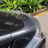 Real Carbon Fiber RZ Style Trunk Spoiler for Tesla Model 3 Highland – Performance Aero Upgrade