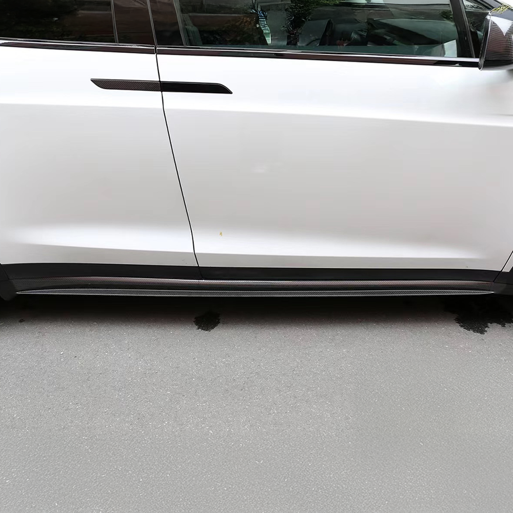 Bundle: Full Carbon Fiber Aero Kit for Tesla Model X (2021–2025) – Front Lip, Side Skirts, Diffuser & Spoiler
