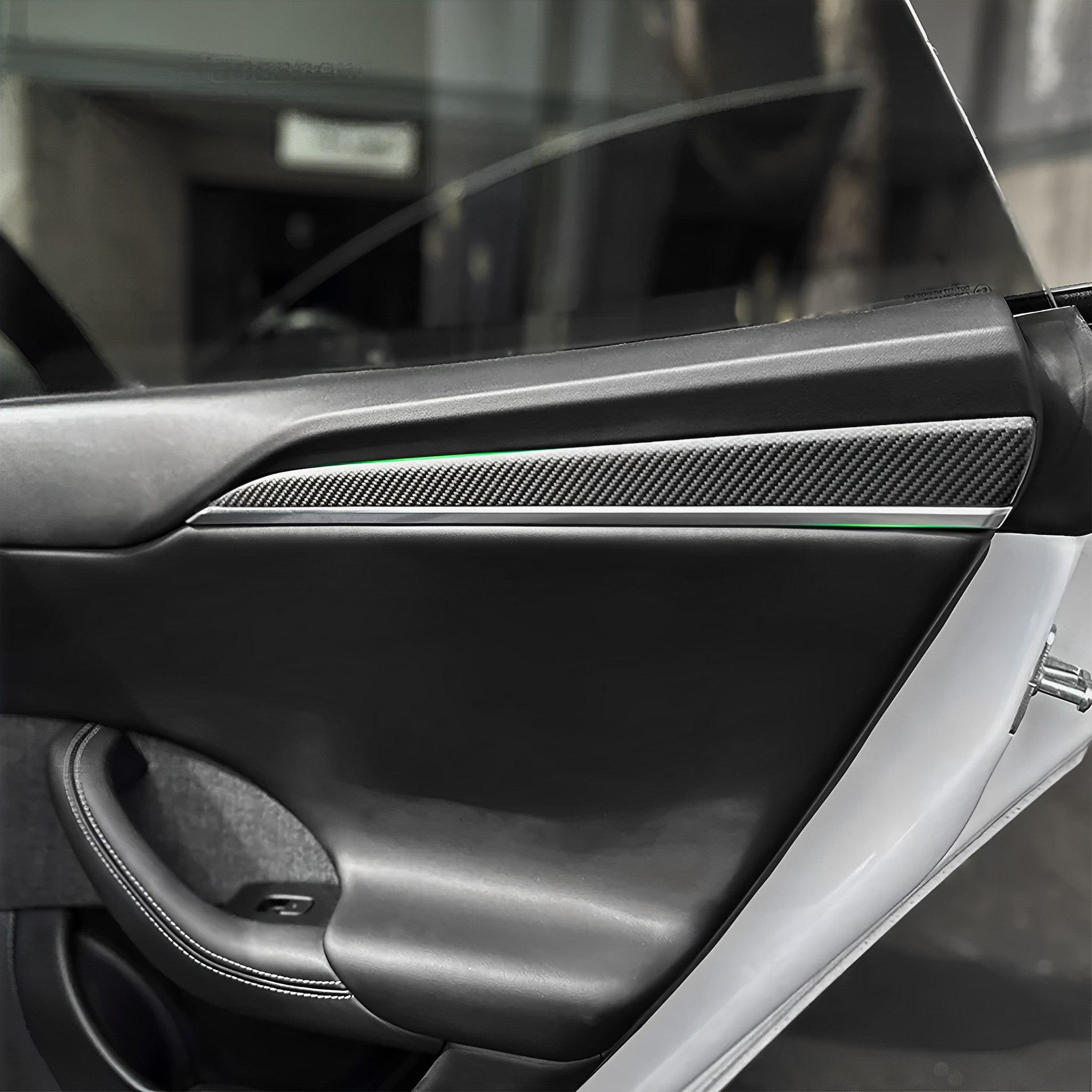 Carbon Fiber Dashboard & Door Trims For 2021-2026+ Tesla Model S & X | Teego