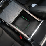 Custom Silicone Center Console Storage Trays for Refreshed Tesla Model X 2021+ – Dust-Resistant, Non-Slip Interior Organizer