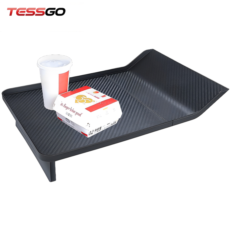 Custom Food Tray for Tesla Model 3 & Model Y (2020-2024) – Durable, Convenient Center Console Solution for Road Trips