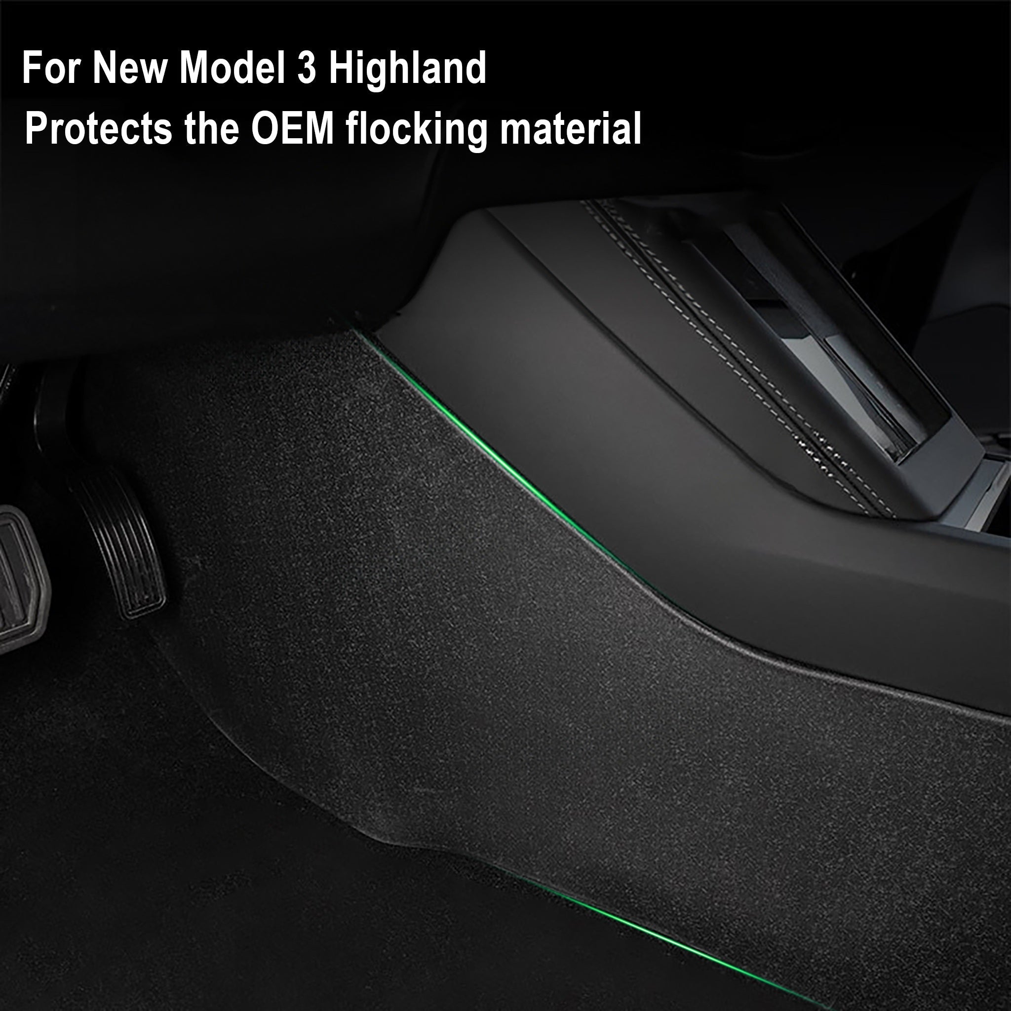 Center Console Side Cover Protectors for Tesla 2024+ New Model 3 Highland