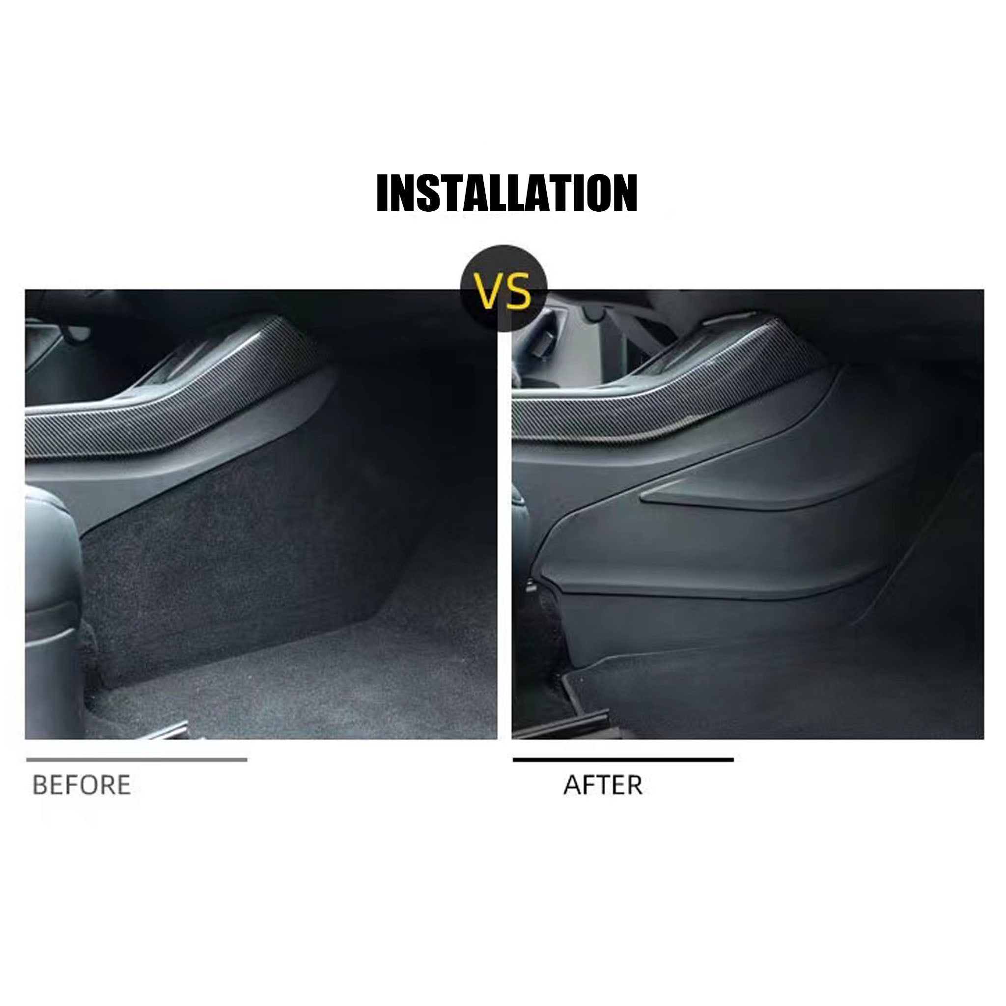 Center Console Side Cover Protector for Tesla Model Y&3-Motor Vehicle Carpet & Upholstery-Teego