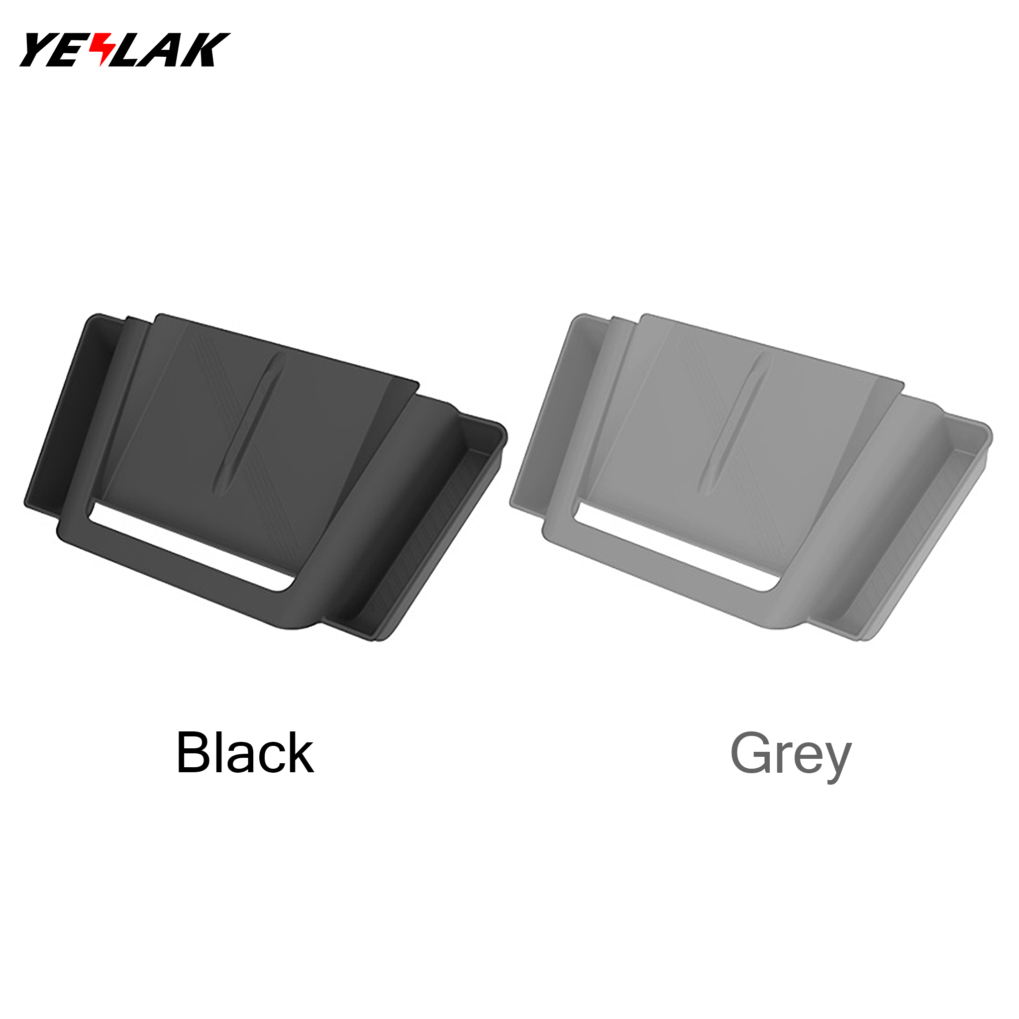 Custom Silicone Center Console Storage Trays for Refreshed Tesla Model X 2021+ – Dust-Resistant, Non-Slip Interior Organizer