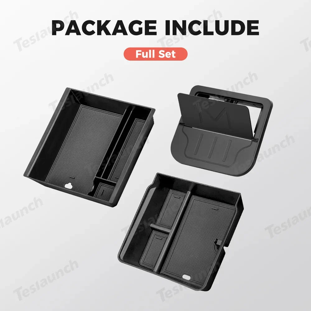 Center Console Organizer and Armrest Box for Tesla Model YL 2026+