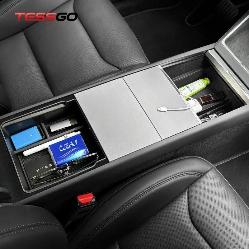 Center Console Organizer and Armrest Box for Tesla Model YL 2026+