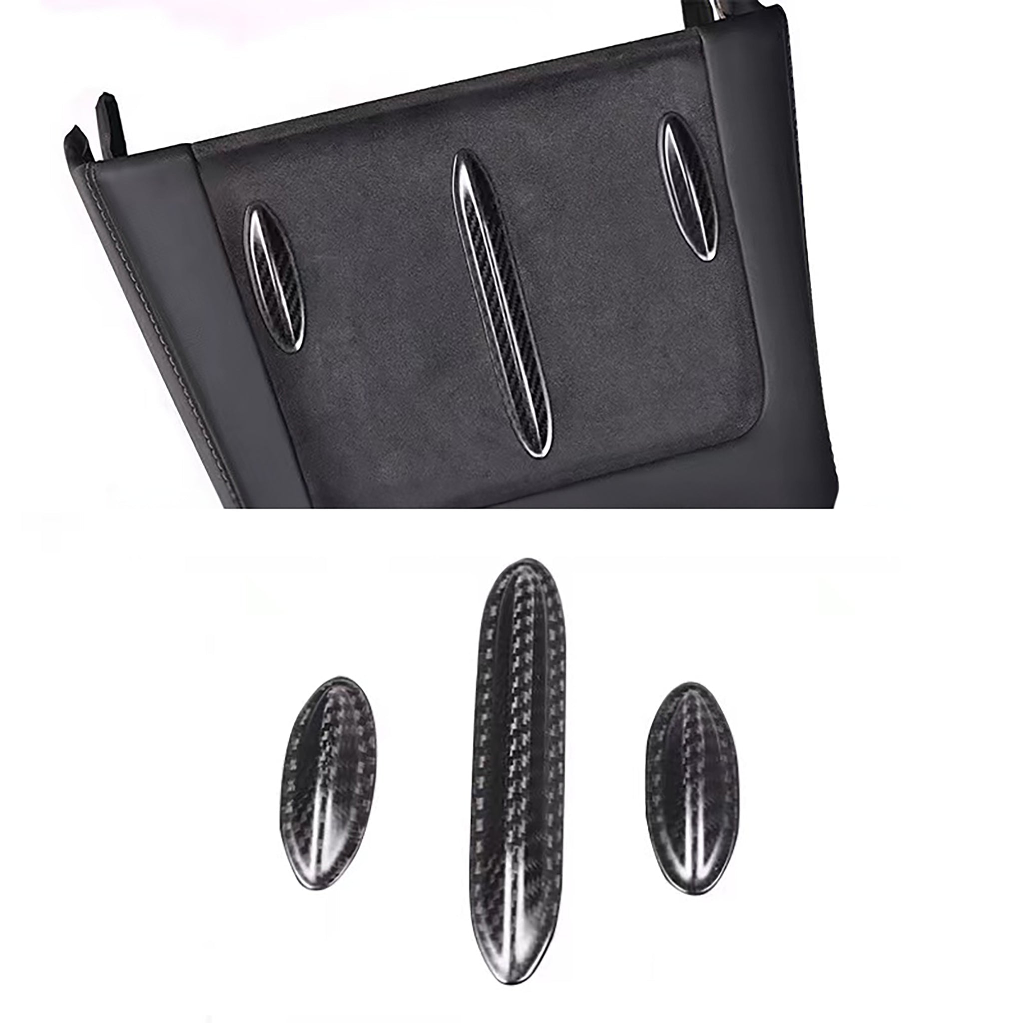 Tesla M3/Y (21-23) Carbon Fiber Charging Pad Overlay