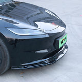 Aero Front Lip Spoiler For Tesla 2024+ Model 3 Highland (3 pieces)