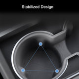 Tesla Model 3/Y Spill-Proof Cup Holder Insert (2024+ Highland & 2025.03+ Juniper) | Secure Silicone Design
