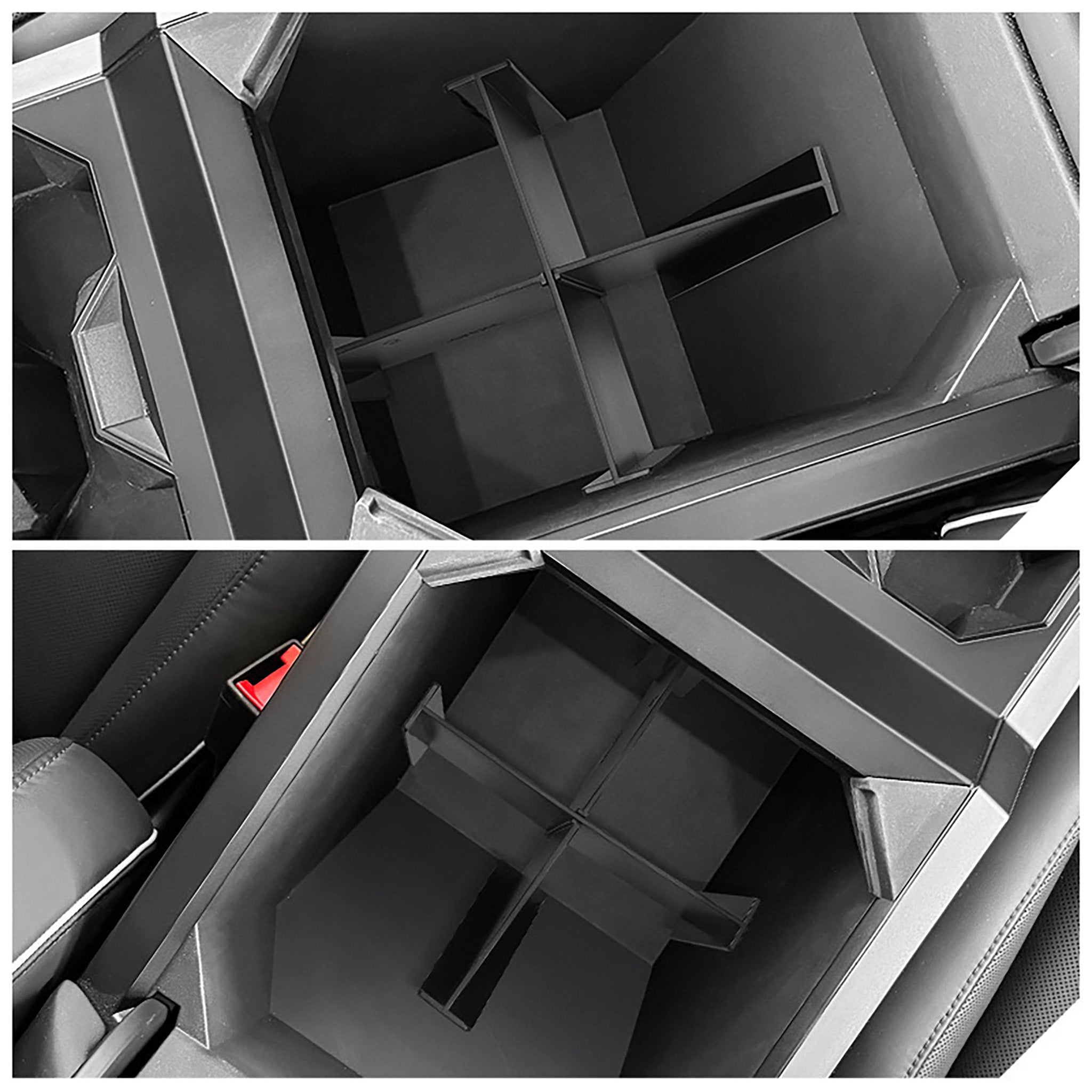 Custom-Fit Armrest Storage Box Divider for 2024 Tesla Cybertruck