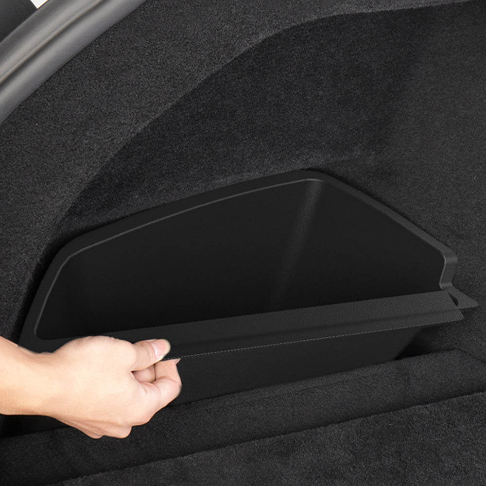 Custom-Fit Left Side Trunk Organizer Bin for 2021-2024 Tesla Model S & Model X – Heavy-Duty TPE Storage Solution