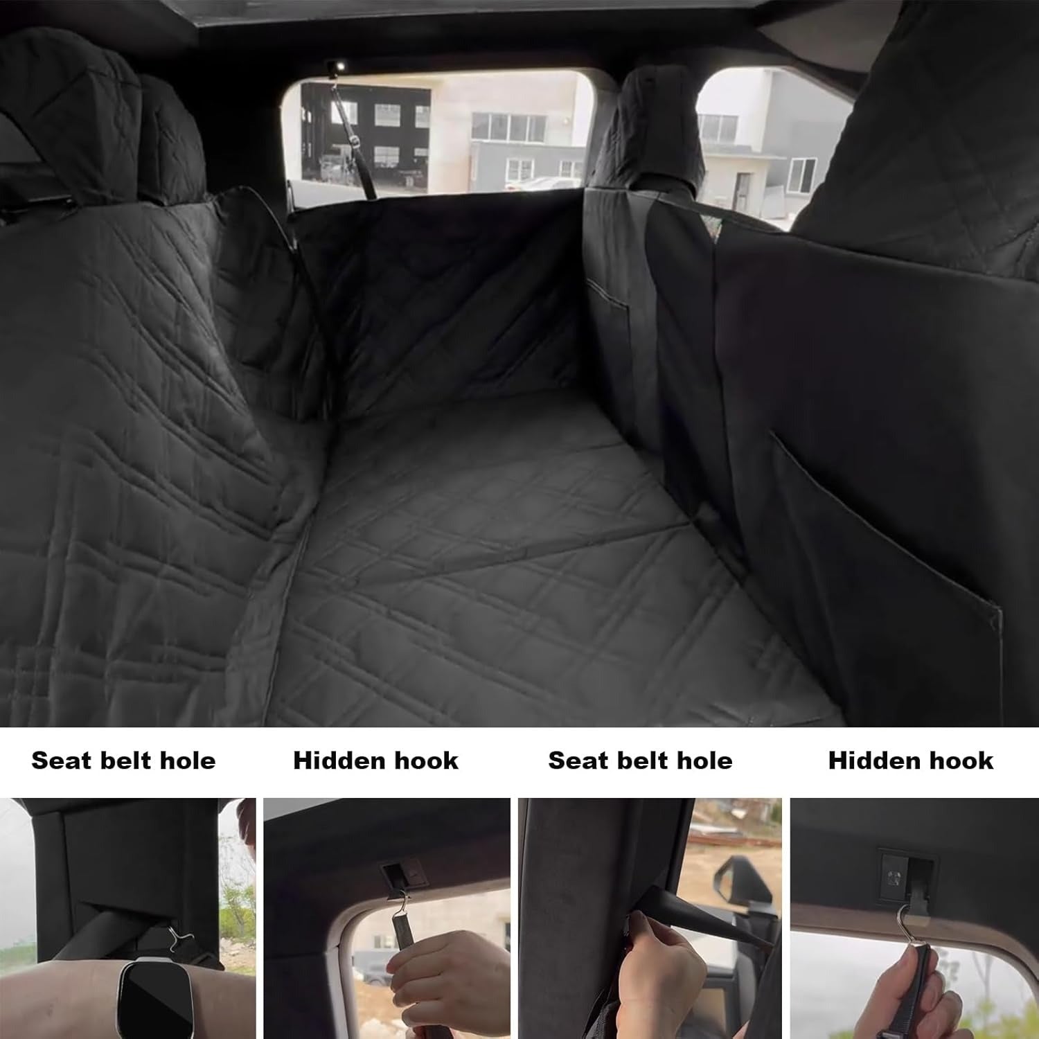 Custom-Fit Dog Seat Cover for Tesla Cybertruck