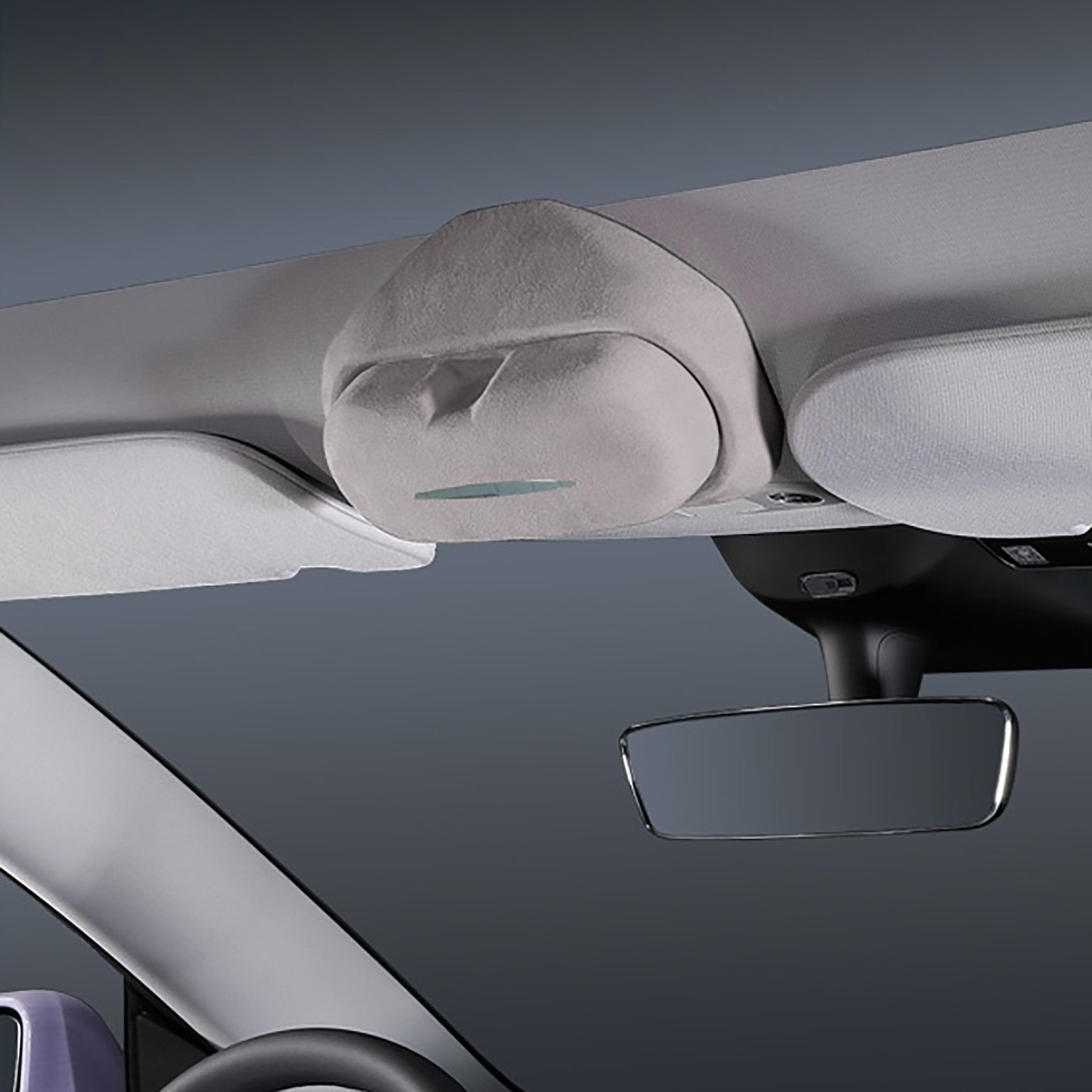 Custom Fit Alcantara Sunglass Holder for Tesla Model 3 & 2024 Model 3 & Model Y