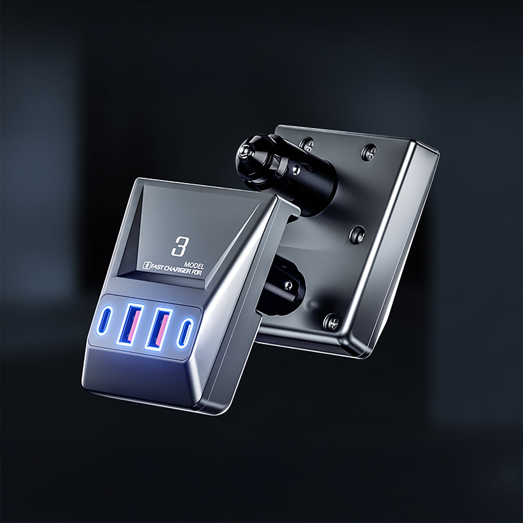 Custom USB Hub Docking Station for Tesla Model 3 2024+