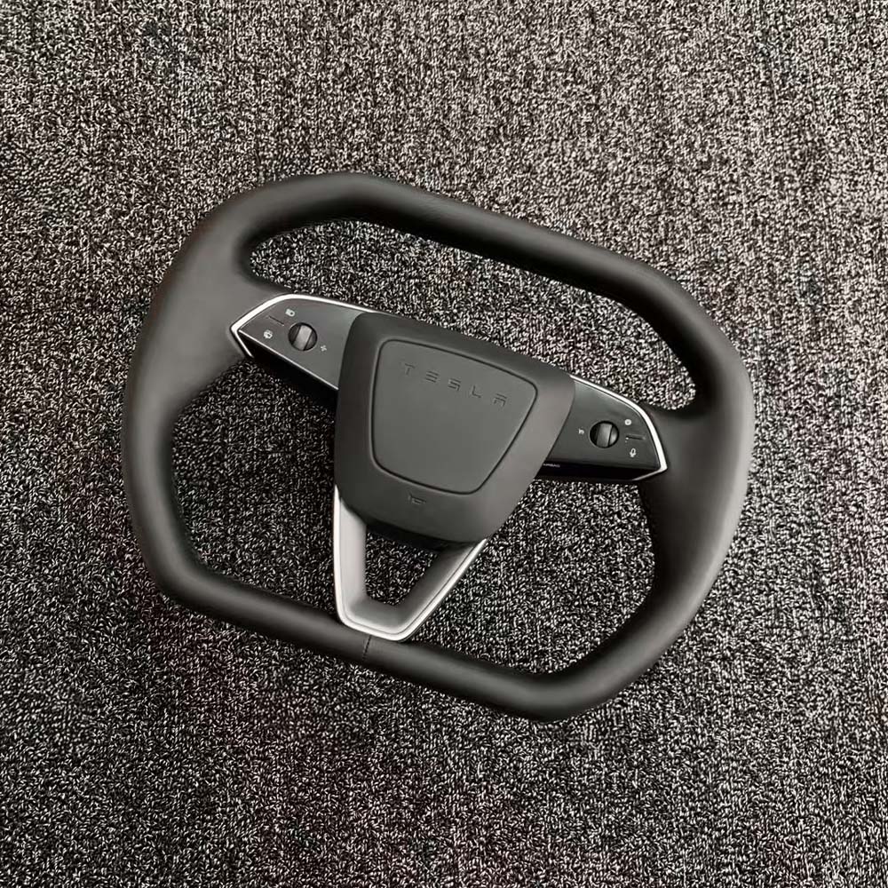 Cyber-Inspired Steering Wheel Upgrade for 2024+ Tesla Model 3 Highland & 2025+ Model Y Juniper