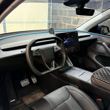 Cyber-Inspired Steering Wheel Upgrade for 2024+ Tesla Model 3 Highland & 2025+ Model Y Juniper