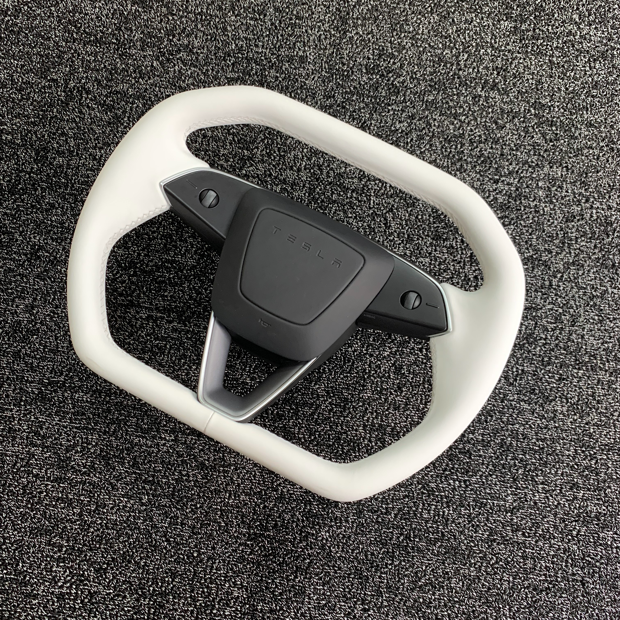 Cyber-Inspired Steering Wheel Upgrade for 2024+ Tesla Model 3 Highland & 2025+ Model Y Juniper
