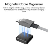 Cybertruck-Inspired Retractable USB-C Cable – 100W Fast Charging with Magnetic Holder for Tesla Model S/3/X/Y & Cybertruck