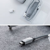 Cybertruck-Inspired Retractable USB-C Cable – 100W Fast Charging with Magnetic Holder for Tesla Model S/3/X/Y & Cybertruck