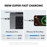 Cybertruck-Inspired Retractable USB-C Cable – 100W Fast Charging with Magnetic Holder for Tesla Model S/3/X/Y & Cybertruck