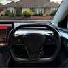 Cybertruck-Style Steering Wheel Upgrade for Tesla Model 3 & Model Y – Nappa Leather, Heated, OEM Fit
