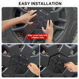 Tessgo "Cyber-Armor" Heptagon Wheel Center Caps for Tesla Cybertruck