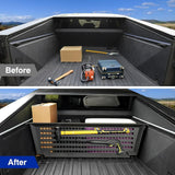 Cybertruck Adjustable Cargo Divider with MOLLE Panel – Secure Truck Bed Organizer, Heavy-Duty Aluminum Alloy
