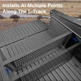 Cybertruck Adjustable Cargo Divider with MOLLE Panel – Secure Truck Bed Organizer, Heavy-Duty Aluminum Alloy