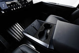 Cybertruck Center Console Carbon Fiber Cup Holder Trim Cover (ABS Plastic)