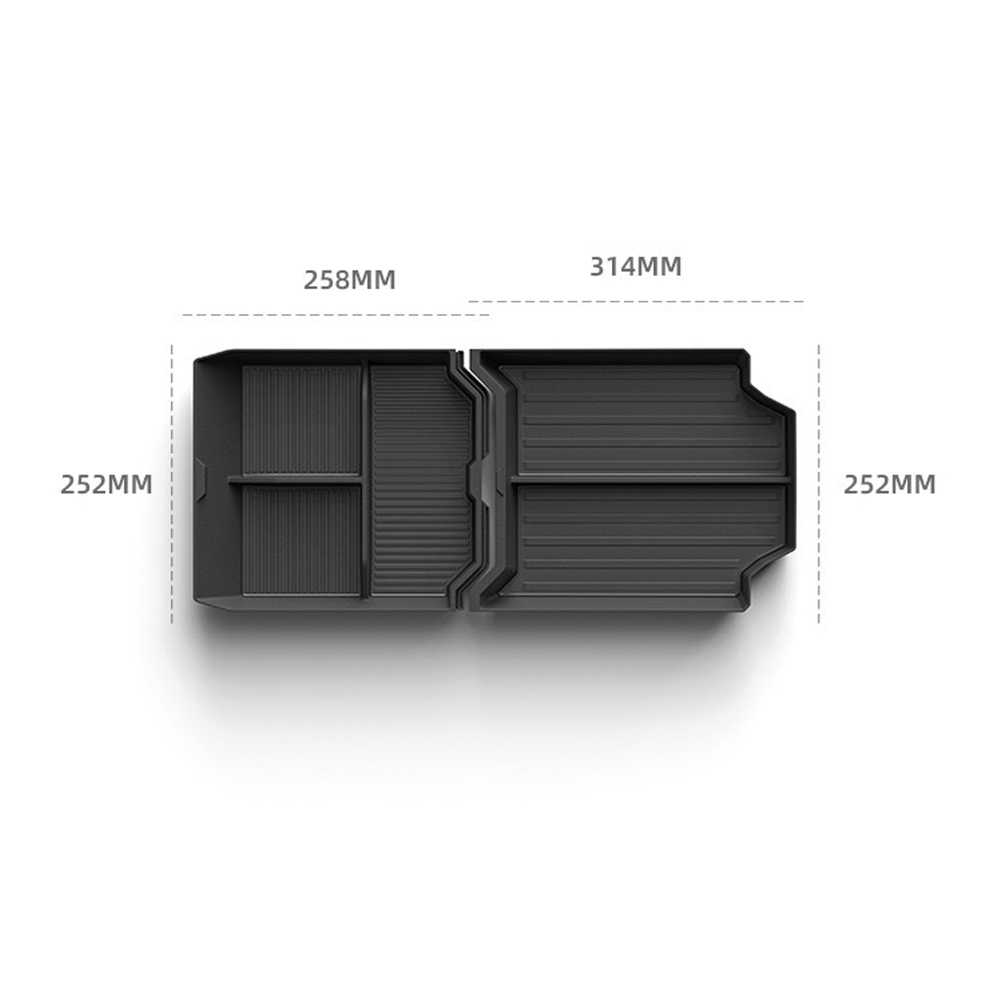 Cybertruck Central Console Storage Tray - Premium ABS Organizer