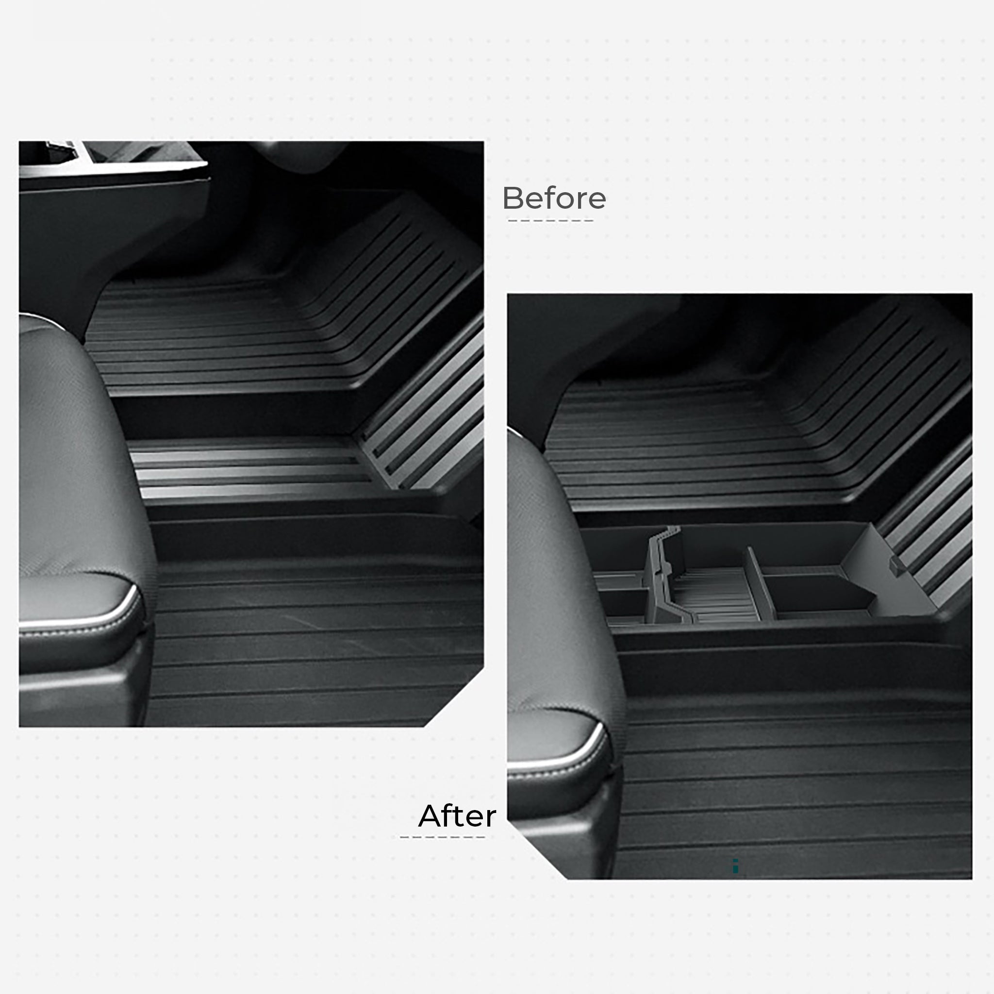 Cybertruck Central Console Storage Tray - Premium ABS Organizer