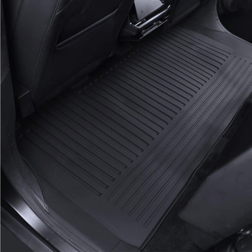 Cybertruck Floor Mats with Extended Front Door Coverage – Heavy-Duty TPE Protection for Maximum Interior Shield