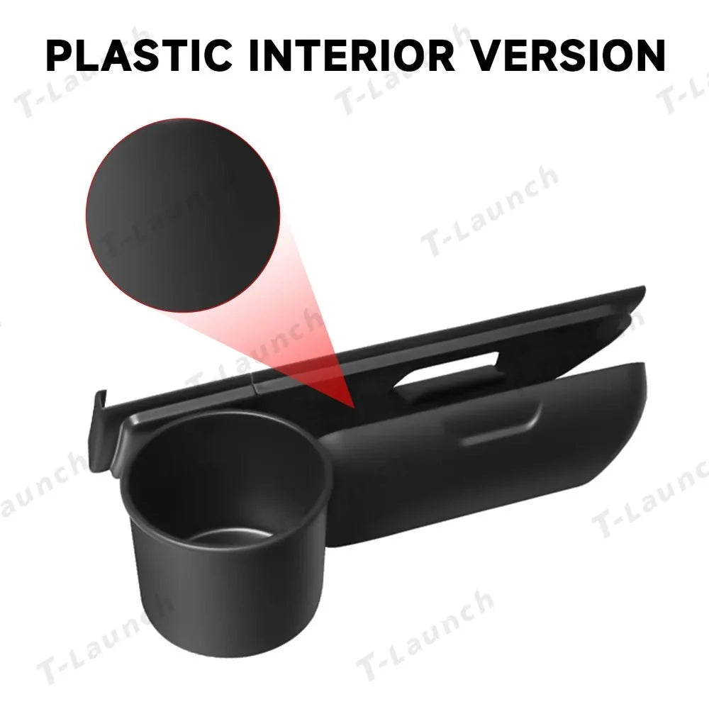 Dashboard Cup & Glasses Holder – 2-in-1 Storage Organizer Box for Tesla Model YL 2026+