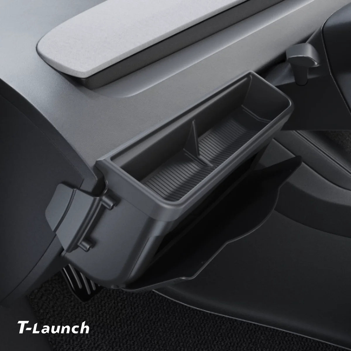 Dashboard Side Mini Glove Box Storage Organizer for Tesla Model Y/Y L 2025+
