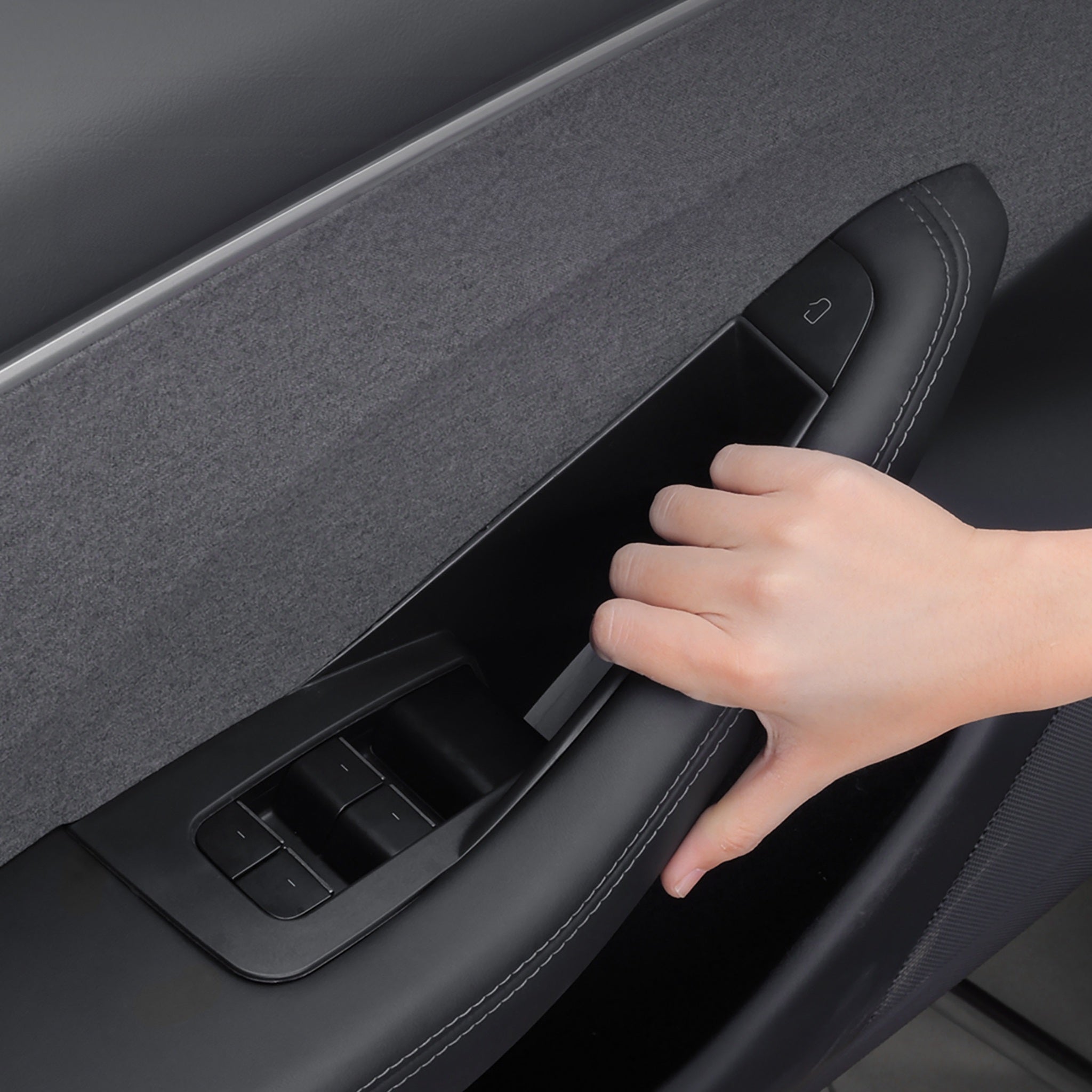 Premium Custom-Fit Door Storage Organizers for Tesla Model 3 & Y – Sleek Interior Cabin Solution