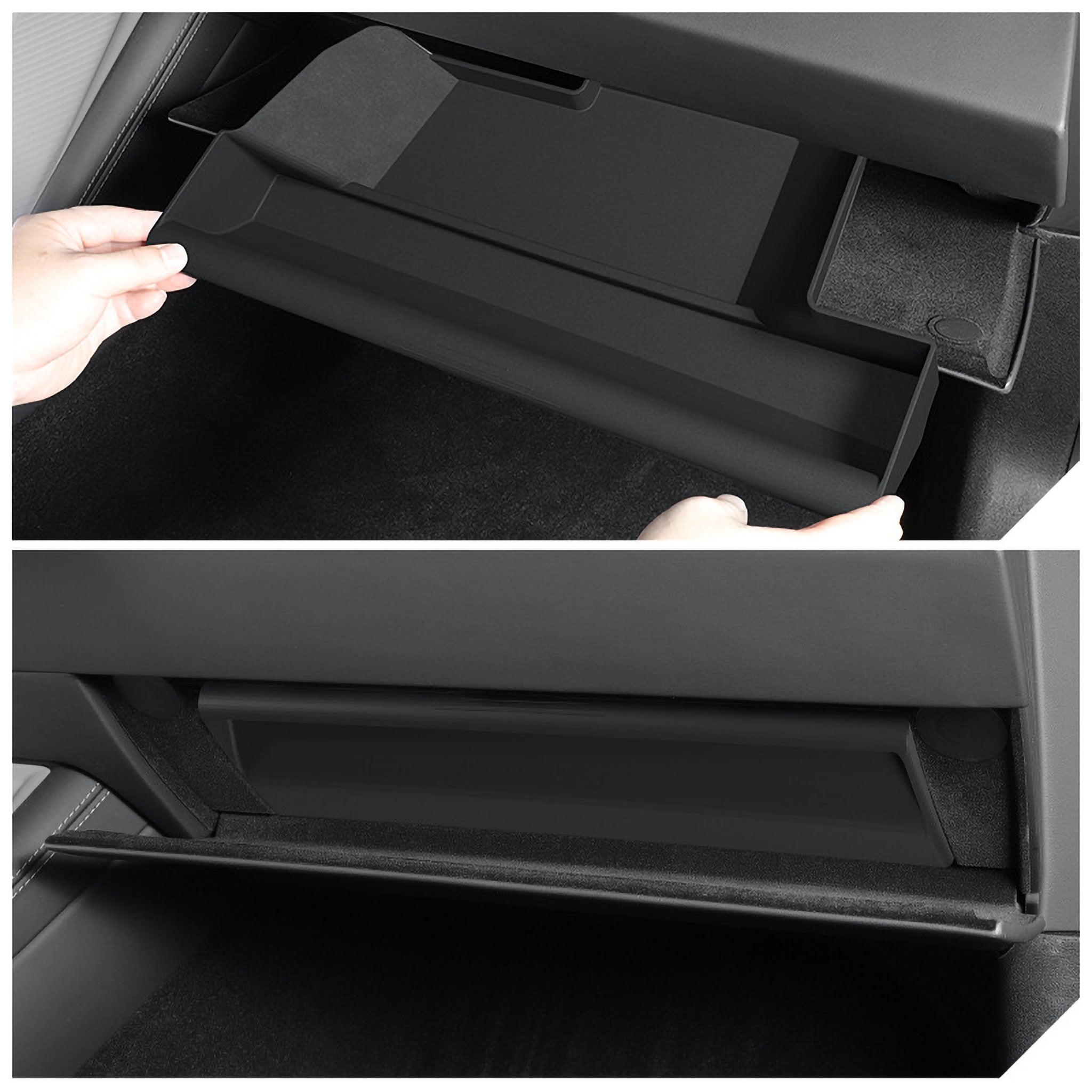 Premium Drawer-Style Glove Box Organizer for 2024+ Tesla Model 3 Highland